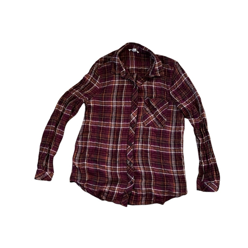 Beachlunchlounge plaid shirt women’s medium